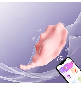 MizzZee - Floral Wearable Vibrating Egg (Support Connect WeChat Mini Programs - Pink)